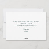 古代の木に宿る賢き顔 神秘の森 シーズンカード (裏面)