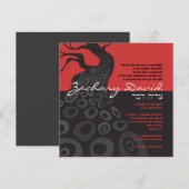 古代の木のバル・バットミツバの招待状 招待状 (正面/裏面)