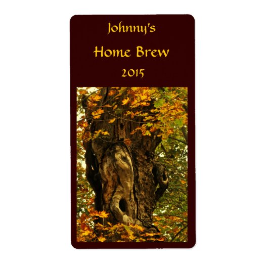 古代の木のビアラベル ラベル (正面)