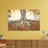 古代の木の根 キャンバスプリント (インサイチュ (リビング))