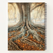 古代の木の根 ノートブック (裏面)