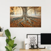 古代の木の根 ポスター (ホームオフィス)