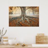 古代の木の根 ポスター (キッチン)