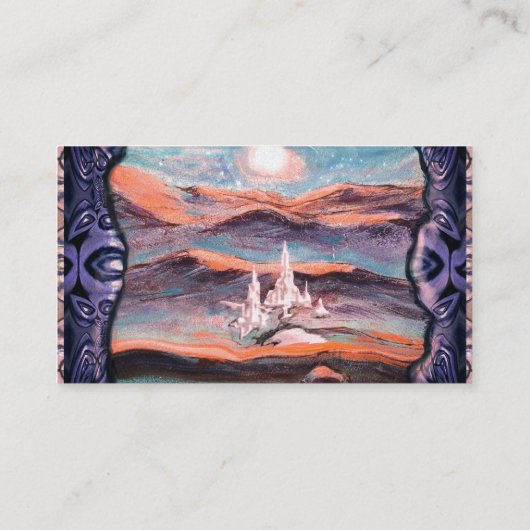 古代の未来の珍しいデザイン 名刺 (裏面)