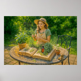 古代の植物書の漢方智慧 ポスター