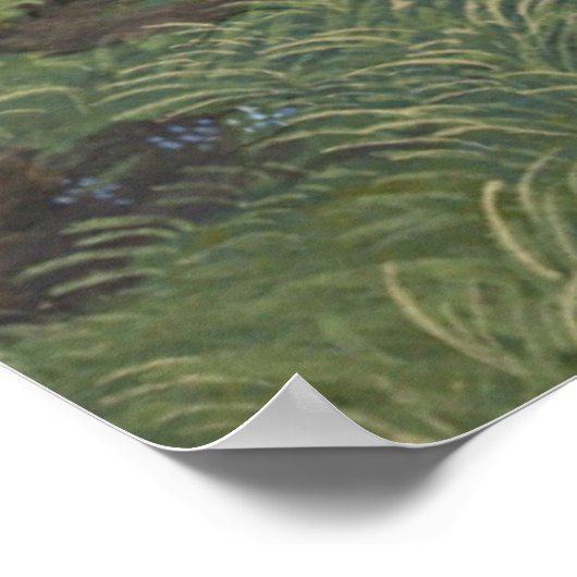 古代の植物芸術のスノードロップ ポスター (角)