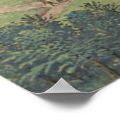 古代の植物芸術スパージュローレル ポスター (角)