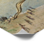 古代の植物芸術沿岸海藻 ポスター (角)