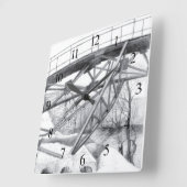 古代の歩橋 スクエア壁時計 (傾斜)