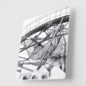 古代の歩橋 スクエア壁時計 (傾斜)