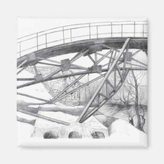 古代の歩道橋 マグネット (正面)