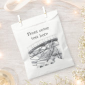 古代の歩道橋。鉛筆スケッチ。 フェイバーバッグ (クリップ留めされた状態)