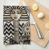 古代の歴史記号タトゥースタイル キッチンタオル (四つ折り)