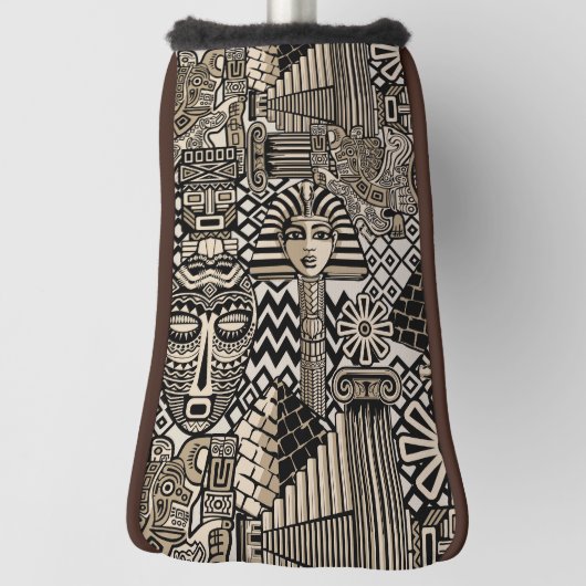 古代の歴史記号タトゥースタイル ゴルフヘッドカバー (回転90)