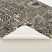 古代の歴史記号タトゥースタイル シェルパブランケット (3/4)