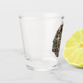 古代の歴史記号タトゥースタイル ショットグラス (左)