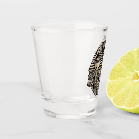 古代の歴史記号タトゥースタイル ショットグラス (左)
