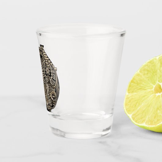 古代の歴史記号タトゥースタイル ショットグラス (右)