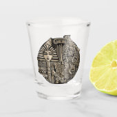 古代の歴史記号タトゥースタイル ショットグラス (正面)