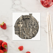 古代の歴史記号タトゥースタイル スタンダードカクテルナプキン (インサイチュ)