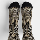 古代の歴史記号タトゥースタイル ソックス (上部)