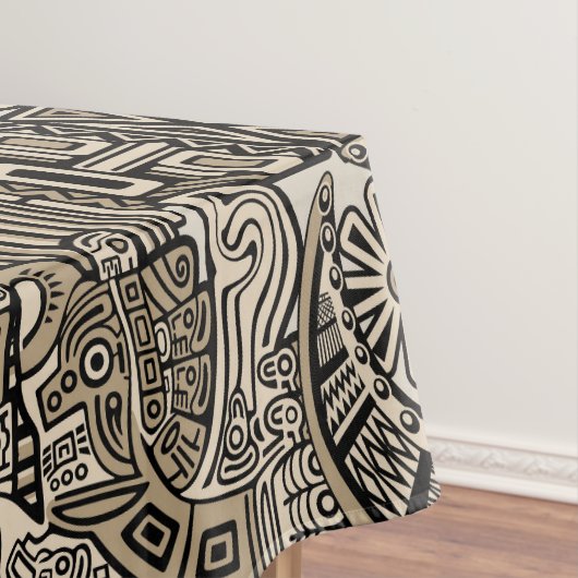 古代の歴史記号タトゥースタイル テーブルクロス (インサイチュ)