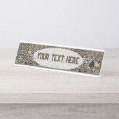 古代の歴史記号タトゥースタイル デスクネームプレート (正面)