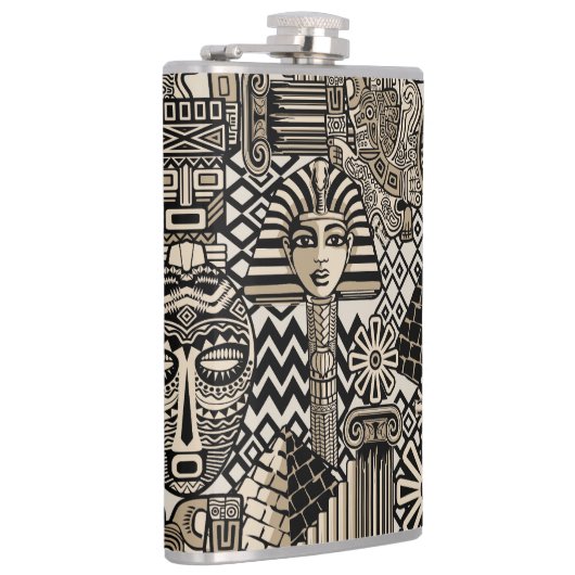 古代の歴史記号タトゥースタイル フラスク (右)