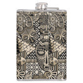 古代の歴史記号タトゥースタイル フラスク (裏面)