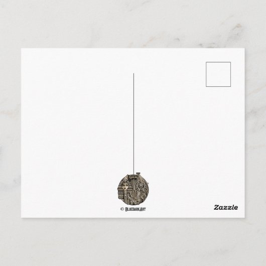 古代の歴史記号タトゥースタイル ポストカード (裏面)