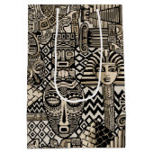 古代の歴史記号タトゥースタイル ミディアムペーパーバッグ (裏面)