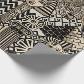 古代の歴史記号タトゥースタイル ラッピングペーパー (角)