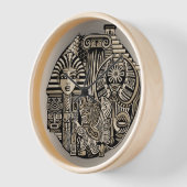 古代の歴史記号タトゥースタイル 壁時計 (傾斜)