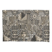 古代の歴史記号タトゥースタイル 枕カバー (正面)