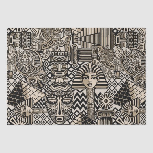 古代の歴史記号タトゥースタイル 薄葉紙 (正面)