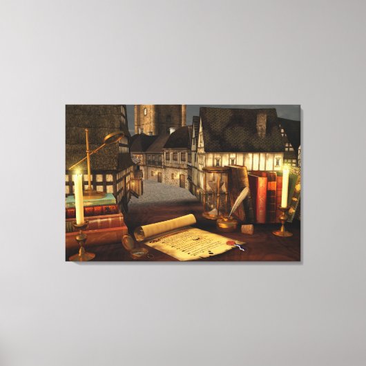 古代の水平キャンバス印刷 キャンバスプリント (正面)