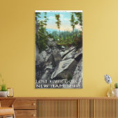 古代の氷河峡谷の入り口 キャンバスプリント (インサイチュ (リビング))