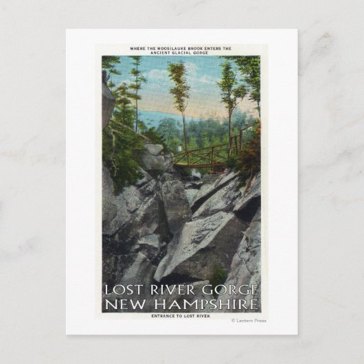 古代の氷河峡谷の入り口 ポストカード (正面)