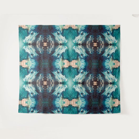 古代の波 タペストリー (正面(横))