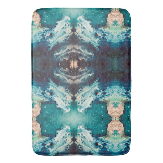 古代の波 バスマット (正面縦)