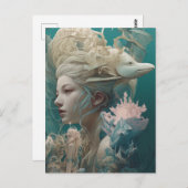 古代の海の女神 ポストカード (正面/裏面)