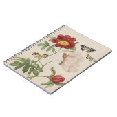 古代の牡丹と蝶のスパイラルノート ノートブック (左側)