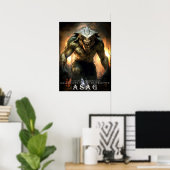 古代の獣と生き物:アサグ II ポスター (ホームオフィス)