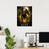古代の獣&クリーチャー: アサグ ポスター (ホームオフィス)
