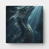 古代の発光する海のドラゴン - 神話の深海 フォトプラーク (正面)