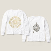 古代の知恵の輪 ミニマリスト グラフィックTシャツ (デザイン 正面&背面)