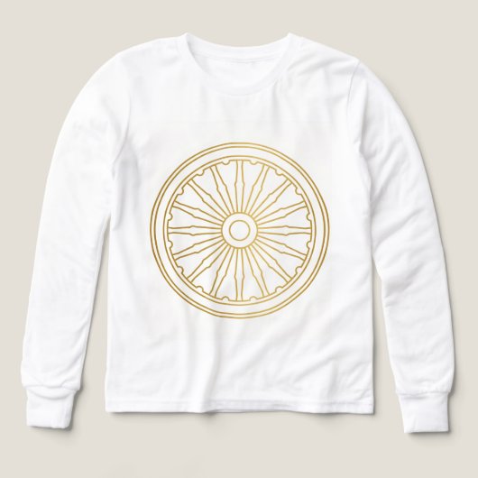 古代の知恵の輪 ミニマリスト グラフィックTシャツ (デザイン正面)