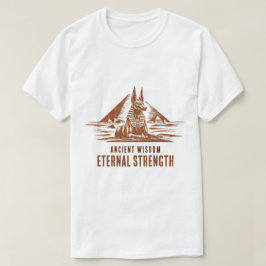 古代の知恵、永遠の力 - ギラギラゴールド Tシャツ