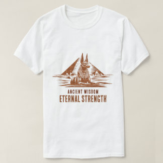 古代の知恵、永遠の力 - ギラギラゴールド Tシャツ