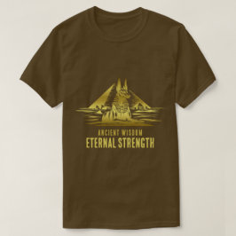 古代の知恵、永遠の力 - ゴールド Tシャツ